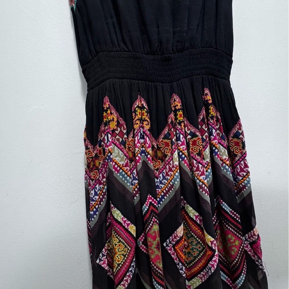 Anthropologie Patchworked Chevron Midi Dress Tanvi Kedia Size 2 Orig $278 - Picture 12 of 16